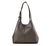 Coccinelle C-Easy Shoulder Bag Genuine Leather 34 cm gray