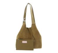 COCCINELLE C-Easy Suede Handbag Seagrass / Seagrass