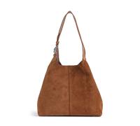 Coccinelle C-Easy Suede | leather Hobo bag | brown