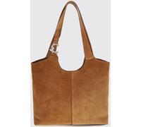 COCCINELLE C-Easy Suede Shoulder Bag with Removable Inner Pouch