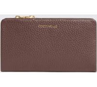COCCINELLE C-Me Large Grained Leather Purse with Press-Stud Closure - Size: OS - female