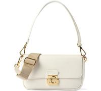 Coccinelle C-Me Lock Shoulder Bag Leather 24 cm white