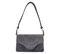 Coccinelle C-Me Shoulder Bag Genuine Leather 26 cm gray