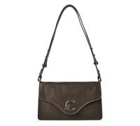 Coccinelle C-Me Shoulder Bag Genuine Leather 26 cm olive
