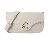 Coccinelle C-Me Shoulder Bag Genuine Leather 26 cm white