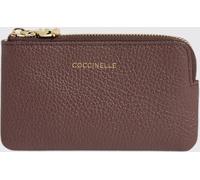 COCCINELLE C-Me Small Grained Leather Zipped Purse with Metal Ring - Size: OS - female