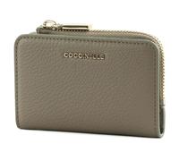 COCCINELLE card case Metallic Soft Credit Card Holder Warm Taupe