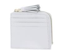 COCCINELLE card case Tassel Credit Card Holder Brillant White