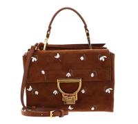 Coccinelle cross body bag Arlettis Snowdrop Handbag Suede Emb. /Gra.Leather Cognac/Cognac brown