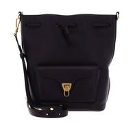 Black Leather Shoulder Crossbody Bag - female - Coccinelle - Bucket Bags - Black - ONE SIZE - Bags ONE SIZE