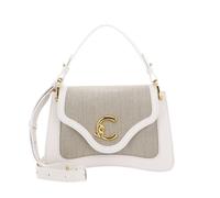 COCCINELLE cross body bag C-Me Canvas Handbag Natural / Blanco