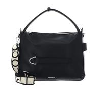 Coccinelle cross body bag Gretel Ribbon Handbag Grained Leather Noir black