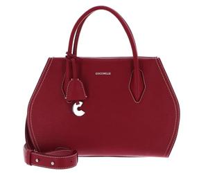 Coccinelle cross body bag Lord Handbag Grained Leather Sangria berry