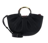 Coccinelle cross body bag Shell Handbag Smooth Leather Noir black