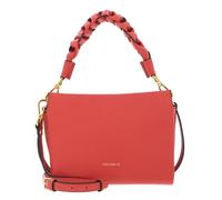 COCCINELLE Crossbody Double Grainy Leather Grena. Red / Rosew