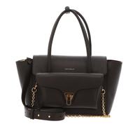 Coccinelle Double Beat Shoulder Bag Genuine Leather 31 cm gray