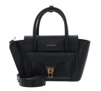 Coccinelle Double Beat Shoulder Bag Leather 21 cm black