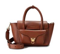 Coccinelle Double Beat Shoulder Bag Leather 21 cm brown