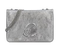 Coccinelle Dulse Shoulder Bag Leather 19 cm silver colored