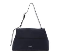 Coccinelle Fern Shoulder Bag Grained Leather Midnight Blue dark blue