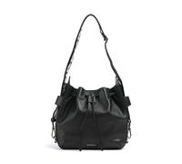 Coccinelle Gretel Ribbon | leather Bucket bag | black