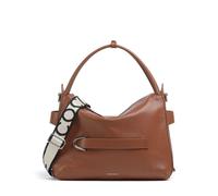 Coccinelle Gretel Ribbon | leather Hobo bag | brown