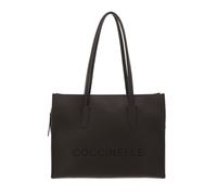 Coccinelle Myrtha Shopper Bag Genuine Leather 36 cm brown