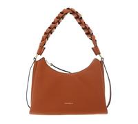Coccinelle Leather Boheme Grana Double Shoulder Bag Crab/Jellyfish light brown