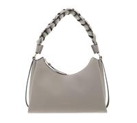 Coccinelle Leather Boheme Grana Double Shoulder Bag Eucalipto/Fango green-grey
