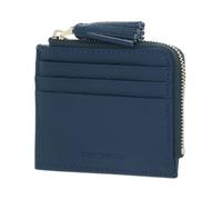 Coccinelle Leather Card case Tassel Credit Card Holder Deep Blue