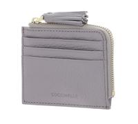 Coccinelle Leather Card case Tassel Credit Card Holder Oyster Mauve
