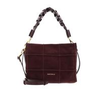 Coccinelle Leather cross body bag Boheme Check Embroidery Handbag Suede Embr. / Gra. Le. Berry/Berry dark purple