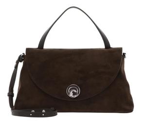 Coccinelle Leather cross body bag shoulder bag Nikla Suede Bim Handbag Fango/Fango dark green
