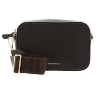 Coccinelle Leather cross body bag Tebe Crossover Bag Fango dark green