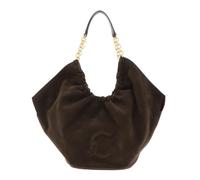 Coccinelle Leather handbag Smash Suede Bim Shoulder Bag Fango/Fango dark green