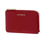 COCCINELLE card holder Metallic Soft Card Holder Scarlet