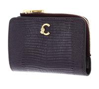 Coccinelle Leather Purse C-Me Lizard Wallet Prune Dark Purple