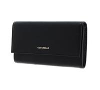 Coccinelle Leather Purse Cross Body Bag Metallic Soft Wallet Noir Black