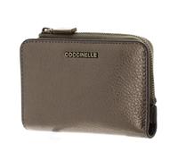 Coccinelle Leather Purse Metallic Soft Wallet Antique Brass Bronze