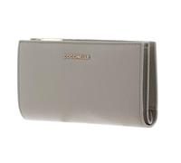 Coccinelle Leather Purse Metallic Soft Wallet Eucalipto Green-Grey