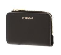 Coccinelle Leather Purse Metallic Soft Wallet Fango Dark Green