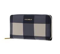 Coccinelle Leather Purse Metallic Vichy Patch Wallet MUL. Stove/MIDN. Blue