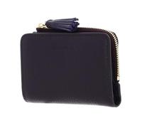 Coccinelle Leather Purse Tassel Wallet Prune Dark Purple
