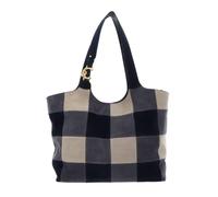 Coccinelle Leather shoulder bag C-Easy Handbag Vichy Suede Pat. / Smo. Le. Mul. Stove/Midn. blue