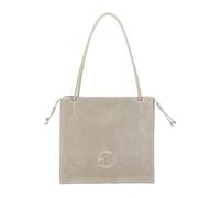 Coccinelle Leather shoulder bag Dulse Suede Handbag Sandshell/Sandshell beige
