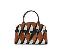 Coccinelle Leather Shoulder Bag Handbag Sabine Handbag N.Geo.Pat Multi Cognac/Noir Brown