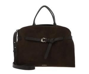 Coccinelle Leather shoulder bag Sabine Suede Bi Handbag Fango/Fango dark green