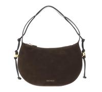 Coccinelle Leather shoulder bag Thess Handbag Suede Le. / Grained Le. Brunette/Brunet dark brown