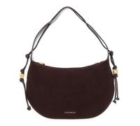 Coccinelle Leather shoulder bag Thess Handbag Suede Le. / Grained Le. Brunette/Brunet dark brown