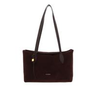 Coccinelle Leather shoulder bag Thess Handbag Suede Le. / Grained Le. Brunette/Brunet dark brown